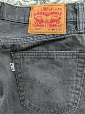 Levi's 505 Men's Jeans — Gray